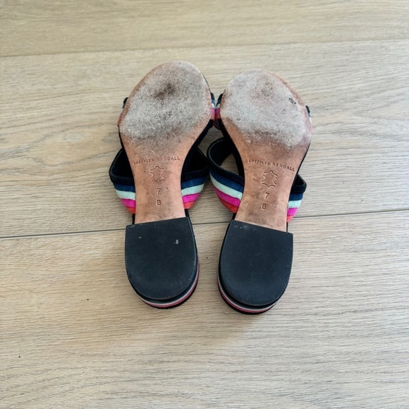 Loeffler Randall Rubie Striped Suede Slides - Picture 7 of 7